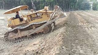 Caterpillar excavator working on road construction [upl. by Danziger]