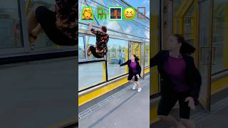 Stunts with Emojis pt16😂🤟 kiryakolesnikov prank funny comedy stunt parkour flip [upl. by Broderic]