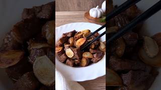 What to make on busy days Garlic Teriyaki Steak Bites 🧄🥩 cooking quickandeasy [upl. by Alejandro]