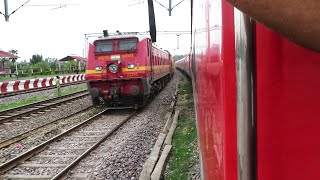 Gwalior Barauni Mail overtaking Krishak express at Domingarh [upl. by Cathey]