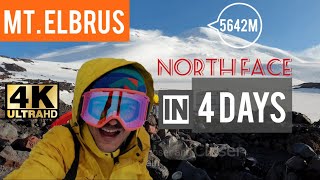 Climbing Elbrus Эльбрус from North in 4 DAYS [upl. by Lorac873]