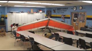 Hang Glider 5 Minute SET UP US HAWKS Little Hawk Demo [upl. by Quintana]