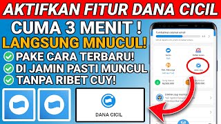 DANA CICIL  Cara Aktivasi Dana Cicil Di Aplikasi DANA  Cara Mengaktifkan Dana Cicil [upl. by Wolfe]