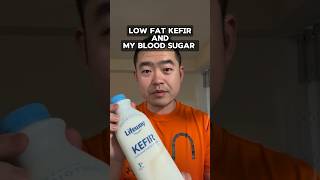 Low Fat Kefir and Blood Sugar health bloodsugar cgm glucoselevels [upl. by Pesek]