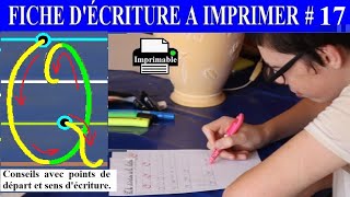 Fiche décriture majuscule à imprimer gratuit  Lettre Q  17 [upl. by Antipus]