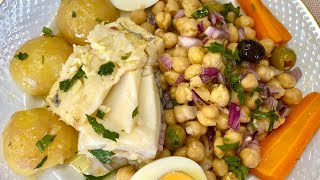 Bacalhau com grão  Receita tradicional portuguesa [upl. by Elliott895]