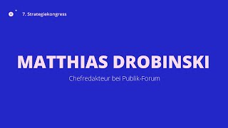 Matthias Drobinski  Interview zum Strategiekongress [upl. by Ehlke]