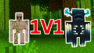 Iron Golem vs Warden battle gameplay  Minecraft mob Battle  Minecraft [upl. by Dnalyram]