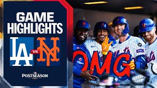 Dodgers vs Mets NLCS Game 5 Highlights 101824  MLB Highlights [upl. by Alat]