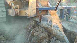 Cat D10N ripping in poly water pipe [upl. by Akinahs]