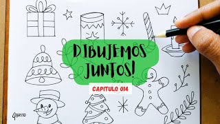 Ideas para hacer Dibujos Navideños 🎅🏼 solo con 1 Lápiz  Paso a Paso  Capitulo 014 [upl. by Gabrila928]