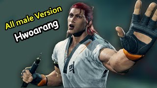 Tekken 8 Hwoarang  Using All Rage Art male Characters  ProGamerSaga [upl. by Notlehs]