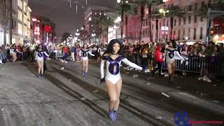 Abramson Sci Academy Marching Band On St Charles and Canal Street  Krewe Of Orpheus Parade 2023 [upl. by Eisse]