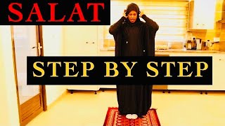 This is how to pray Salat in islam step by step  how women pray in Islam  Correct way to pray fajr [upl. by Wilkison949]