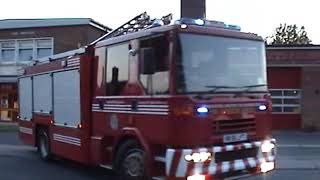 Tyne amp Wear Fire amp Rescue ServiceHebburn WrL56reg Sabre amp WrT59reg Volvo FL Turnout May 2010 [upl. by Eilyak]