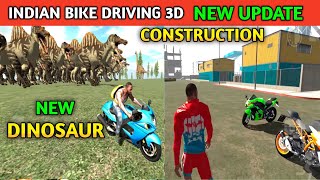 NEW UPDATE CONSTRUCTION AREA NEW 100 DINOSAUR  Funny Gameplay Indian Bikes Driving 3d 🤣🤣 [upl. by Harden]