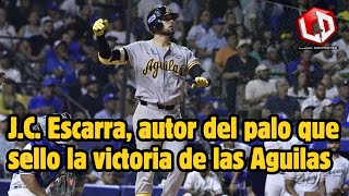 Jean Carlos Escarra luego de la victoria de las Águilas sobre Licey [upl. by Isola]