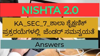 NISHTA 20 Module 7 Quiz Answers in kannada [upl. by Nnalorac]