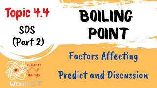 Boiling Point  Factors Affecting Boiling Point amp PredictDiscuss Boiling Point between Compounds [upl. by Ailem]