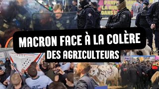 Salon de Lagriculture  Macron face à la colère des agriculteurs [upl. by Lachlan]