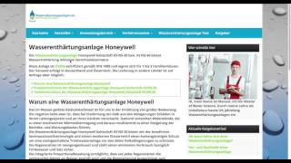 Wasserenthärtungsanlage Honeywell [upl. by Drye894]