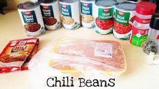 Easy Chili Beans Recipe [upl. by Yniatirb]