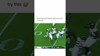 What possessed Saquon Barkley to even try this 😭 [upl. by Imtiaz]