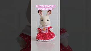 Sylvanian Families Style Trend animation stopmotion cute sylvanianfamilies toys shorts [upl. by Eugeniusz]