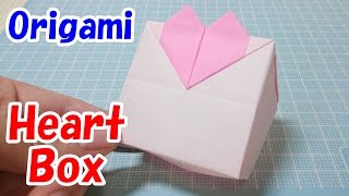 Origami Heart Box Easy Tutorial [upl. by Bedad]