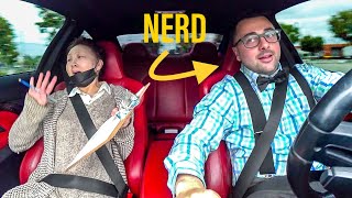 NERD TAKES DRIVING INSTRUCTORS STREET DRIFTING [upl. by Mendelson]