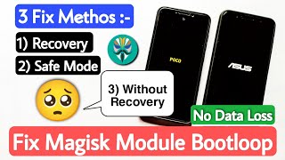 FIX Magisk Module BOOTLOOP In Any Phone Delete Modules Using TWRP Fix Magisk Bootloop Without TWRP [upl. by Rosita]