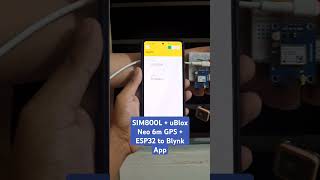 Sending ublox Neo6m GPS data to Blynk App using SIM800L GSM Module and ESP32 gprs iot gpsmodule [upl. by Yllop]