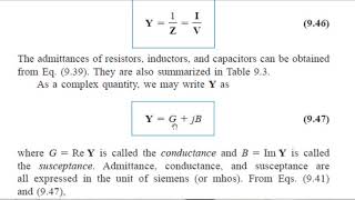 Impedance and Admittance Lecture 4 1 [upl. by Chimene]