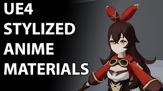 Stylized Anime Character CelShading in UE4 Tutorial [upl. by Euqram]