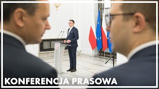 Konferencja prasowa marszałka Sejmu Szymona Hołowni przed 21 posiedzeniem Izby [upl. by Dimo]