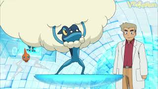 Frogadier attacks Professor Oak  Professor Oak Funny Moments [upl. by Nickles539]