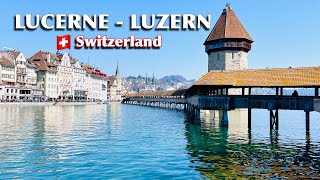 Luzern  Lucerne Switzerland 4K  A beautiful city in central switzerland [upl. by Flin]