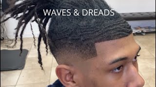 DRAVES HAIRSTYLE I HAVE WAVES AND DREADS  I VLOGGED MY HAIRCUT  BEFORE amp AFTER TRANSFORMATION [upl. by Irahs]