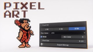 Blender Pixel Art NES Game Sprite  Tutorial and Download [upl. by Ayak413]