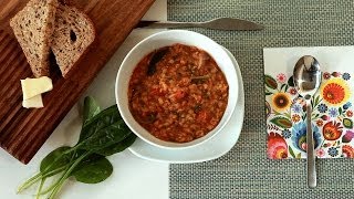 Rezept Scharfe rote Linsensuppe mit Spinat selber machen [upl. by Addy]