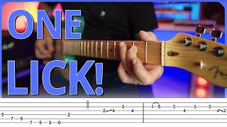 How to play THE SAME LICK ALL OVER THE NECK  with TABS [upl. by Odille105]