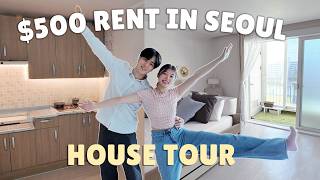 Inside our humble 500 Korean Apartment in Seoul  Everything we paid deposit rent etc [upl. by Nawaj]