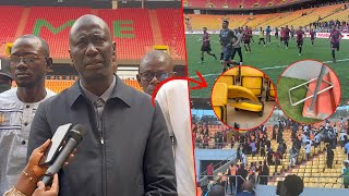 Scandale au Stade Abdoulaye Wade Dame Mbodji déverse sa colère noire [upl. by Winser]