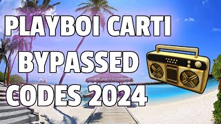 LOUD PLAYBOI CARTI BYPASSED Roblox Ids WORKING 2024 [upl. by Isolda]