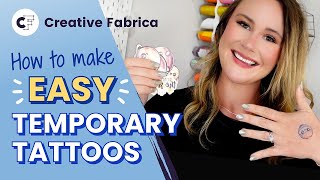 How To Make EASY Temporary Tattoos ✨  A Beginners Cricut Guide [upl. by Nosyd]