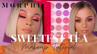 Morphe Sweetest Tea Tutorial  NEW FAV MORPHE PALETTE Even better than Jaclyn Hill Volume 2 [upl. by Adeys574]