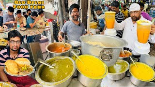 Best Street Food In Delhi  Desi Ghee Chole Bhature  Sadar Bazar Street Food  Indian Street Food [upl. by Nanam]