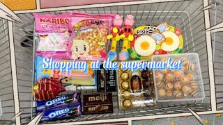 🌈ASMR SHOPPING🌈Buy a lot of marshmallows chocolate fruit jelly [upl. by Nolte]