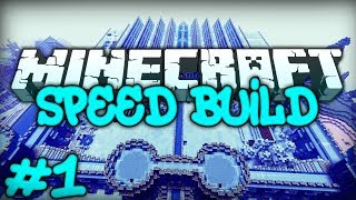 Minecraft Speed Build  Ice Castle 1 [upl. by Naneek]