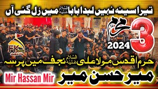 3 Muharram 2024 Najaf I Mir Hassan Mir I Tere Sena Nai Labda I Bibi Sakina AS I Ghazi Abbas AS [upl. by Coats]